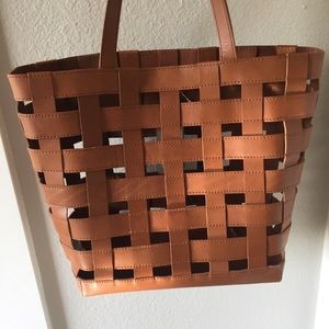 Madewell woven transport tote
